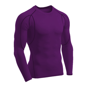 Custom Printed Breathable Eco-Friendly Polyester Spandex Unisex MMA Rash Guard T-Shirt Moisture Control UV Protection Full - Product Image 5