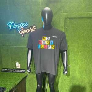 Camisetas de manga corta para hombre de diseño personalizado 100% algodón estampado cuello redondo serigrafía Camiseta holgada para hombre - Product Image 1