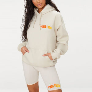 Ensemble de shorts à capuche à séchage rapide pour femmes de haute qualité Streetwear léger et respirant avec logo personnalisé col à capuche à motif solide - Product Image 1