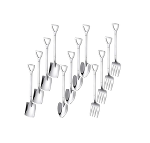 Cuillère à pelle en acier inoxydable pointue/carrée/fourchette cuillère à pelle couverts de cuisine meilleurs cadeaux meilleure vente - Product Image 6