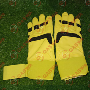 Gants de frappe de baseball en cuir de cabretta écologiques - Conception ambidextre Fermeture à crochets et boucles Durable Respirant - Product Image 1