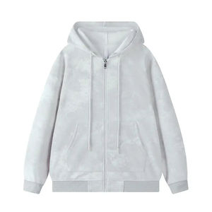 <b>Men's</b> Autumn Trendy Loose Fit Casual Wear <b>Tie</b>-Dye Zipper Hoodies Drawstring Stylish Design Premium Quality Hoodie For <b>Men</b> - Product Image 5