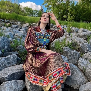 Vêtements traditionnels faits à la main robe afghane haute qualité meilleur matériel afghan Vintage femmes robes 0532 - Product Image 1