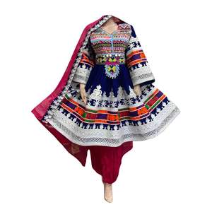 Traditional Cultural Women Handmade Embroidered <b>Long</b> Sleeve High Quality Elegant Festive Afghan <b>Dresses</b> - Product Image 5