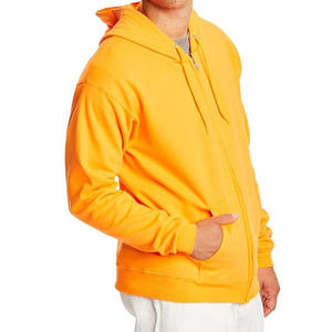 Sweat-shirt à capuche zippé en molleton personnalisé pour hommes Sweat à capuche à fermeture éclair en coton mélangé de service OEM pour hommes - Product Image 2
