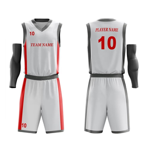 Uniformes de Baloncesto al Por Mayor de Último Diseño, Conjunto Transpirable para Adultos con Estampado por Sublimación, Diseño Personalizado, 100% Poliéster, Secado Rápido - Product Image 6