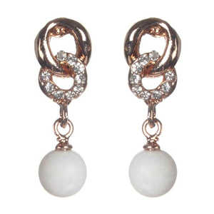 Urbana-Clous d'oreilles tendance en diamant 1306843 et zircon avec plaqué or pour mariages et fiançailles - Product Image 1