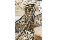 Rampe d'escalier en fer forgé KHP pour balcon, appartement, villa, hôtel, taille personnalisée, haute qualité, galvanisée, résistante à la rouille, protégée contre les UV