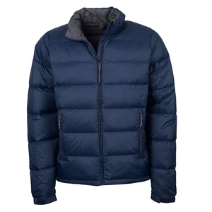 Logo personnalisé hommes bulle veste épaissie hiver coupe-vent imperméable rue haute taille col à capuche - Product Image 2
