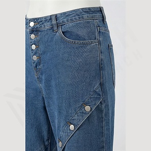 Pantalones Jogger de Mezclilla para Hombre de Alta Calidad, Corte Recto Acampanado, Pantalones Deportivos, Logotipo Personalizado, Venta al por Mayor, OEM, Lavado, Color Personalizado - Product Image 5