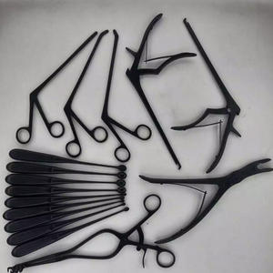 Cureta ósea de laminectomía, instrumentos ortopédicos quirúrgicos con revestimiento negro, 16 Uds. A + - Product Image 1