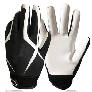 Guantes receptores anchos de fútbol americano de gran calidad Guantes de Fielding con logotipo personalizado para clima frío Guantes de fútbol precio barato - Product Image 2