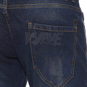 Pantalon en jean de toile léger et respirant pour homme, coupe droite, taille mi-haute, 100 % coton, confectionné sur mesure - Product Image 6