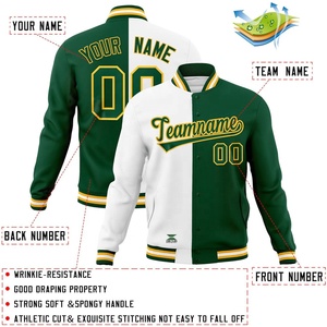 Chaqueta de hombre, chaqueta de béisbol universitaria personalizada, chaqueta cortavientos Bomber con letras divididas, chaqueta ligera, abrigo para adultos y jóvenes - Product Image 2