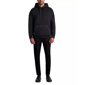 Meilleure vente de pulls à capuche surdimensionnés d'hiver pour hommes de haute qualité 100% coton tenue décontractée en polaire écologique brodée grande - Product Image 4