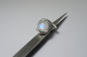 แหวนพลอยมูนสโตนธรรมชาติทำจากเงินสเตอร์ลิง925เป็นของขวัญวันครบรอบแต่งงานของขวัญสำหรับงานเลี้ยง - Product Image 3