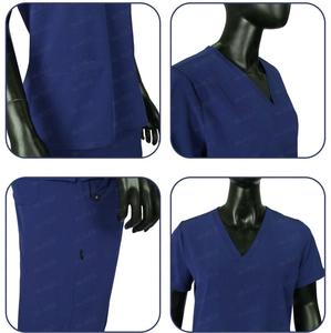Tenues d'hôpital unisexes Blaze Fight Wear en tissu sergé flexible, col montant, manches courtes, pour une utilisation et une mobilité optimales - Product Image 5