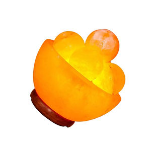 100% naturel pur rose de l'Himalaya sel feu bol lampe OEM cristal de roche lampe Pakistan fabriqué à la main vraie touche taille personnalisée vacances - Product Image 6