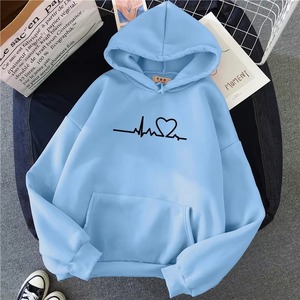 Fabricantes de logotipo personalizado Diseño de lujo Sudadera con capucha Moda en forma de corazón Sudadera con capucha Unisex Y2K Ropa de calle para mujer Sudadera con capucha en temporada de invierno - Product Image 3