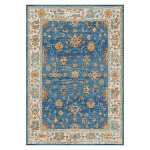 Tapis de salon antidérapant en chenille gris anthracite, motif géométrique contemporain imprimé numériquement, lavable en machine - Vente en gros RUGS DEPOT LXDP-0034 - Product Image 1