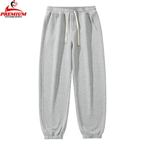 OEM Men's Solid Color <b>Drawstring</b> Waist Fleece <b>Trousers</b> High Quality Custom Fleece/Cotton <b>Trousers</b> Wholesale Price With OEM - Product Image 2