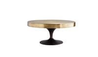 Table basse moderne dorée avec dessus en marbre Dernier design tendance pour la décoration de meubles de salon Table centrale en métal