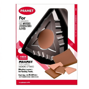 Pour plaquettes de tournage indexables PRAMET PVD ISO WNMG 060404E-SFT8430 D.3.81mm, lot de 10 pour outils de tournage - Product Image 2