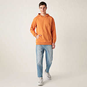 Sudadera con Capucha para Hombre, Personalizada, de Invierno, de Algodón y Forro Polar, Transpirable, Corte Regular, para Entrenamiento, con Bolsillos con Estampado - Product Image 3