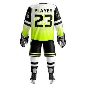 ชุดยูนิฟอร์มฮอกกี้น้ำแข็งสำหรับทีมชาย ประกอบด้วยเสื้อและกางเกง พร้อมตัวเลือกหมายเลขและโลโก้แบบกำหนดเอง - Product Image 5