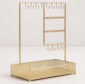 Présentoir à bijoux élégant pour boucles d'oreilles, colliers, bagues, présentoir de qualité supérieure pour table de courtoisie et décoration de chambre - Product Image 2