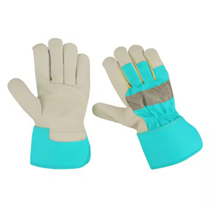 ถุงมือหนังทำงานสำหรับงานหนักถุงมือนิรภัยแบบแยก50ชิ้นจากปากีสถานสั่งไซส์ XL โลโก้ได้ตามต้องการ - Product Image 1