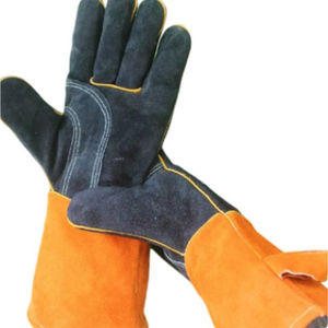 Gants de soudage en cuir de vachette personnalisés de la meilleure qualité, poignées confortables et résistantes, gants de sécurité de protection tendance - Product Image 1