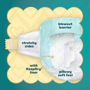 Couches Pampers Swaddlers, taille 6 (23-44 lbs), 108 unités, absorbantes, gardent bébé au sec et confortable, sûres pour la peau, couches jetables pour bébé - Product Image 4