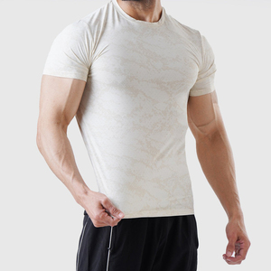 Camiseta deportiva de camuflaje para hombre, tela transpirable de poliéster de secado rápido, perfecta para deportes y entrenamiento, Media manga - Product Image 6