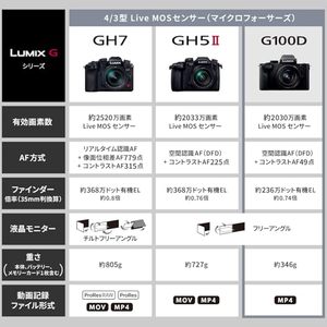 Appareil photo numérique hybride sans miroir Micro Four Thirds 20,3MP 4K avec objectif zoom 12-32mm et stabilisation hybride 5 axes pour vlogging et photographie, capteur CMOS - Product Image 6