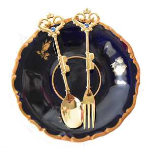 Cubiertos chapados en oro rosa de diseño personalizado de alta resistencia a precio mayorista en India, juego de cubiertos para fiesta occidental - Product Image 4