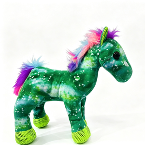 Peluche de Dragón Azul Personalizado con Alas Púrpuras y Vientre Arcoíris de 31cm-50cm, Animal de Peluche Suave Unisex para Niños de 2 a 4 Años - Product Image 5