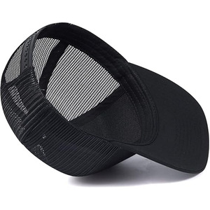 Baseball <b>Cap</b>, Adjustable <b>Plain</b> Short Brim Workout Hat Fishing Hat Athletics Trucker Hat Mesh made by Dress Sports - Product Image 5