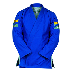 Uniforme brésilien de Jiu Jitsu d'arts martiaux avec des logos et la conception - Product Image 6