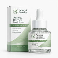 Sérum réparateur de l'acné et de la barrière cutanée avec acide salicylique et niacinamide pour resserrer les pores, infusé aux herbes, 30 ml liquide