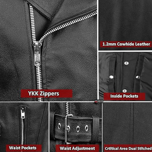 Gilet en cuir sur mesure tendance, vente en gros, prix bas, gilet en cuir respirant fabriqué au Pakistan - Product Image 4