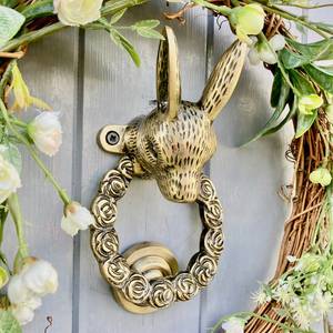 Aldaba de puerta con diseño de pavo real, aldaba de puerta de latón de calidad sólida, accesorios de puerta de Metal para decoración del hogar, aldaba 2025 - Product Image 6