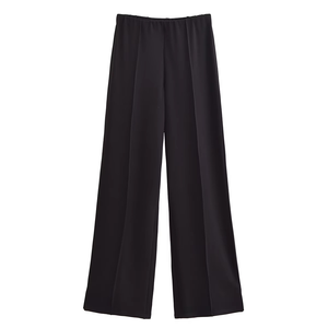 Ensemble 2 pièces élégant pour femme en tricot respirant brodé, tissu double face, col à manches longues, coupe ajustée, longueur genou - Product Image 6