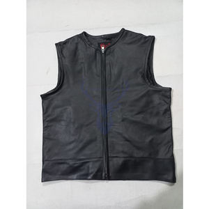 Gilet en cuir de motard réversible décontracté pour hommes hiver écologique séchage rapide imperméable respirant mode moto Non tissé - Product Image 4