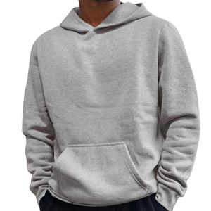 100% มีฮู้ดผ้าฝ้ายแบบปักลายดีไซน์เรียงรายโลโก้ด้านหน้าสำหรับฤดูหนาวรูปแบบของแข็งมีบริการ OEM พิมพ์สกรีนผ้าไหม - Product Image 2