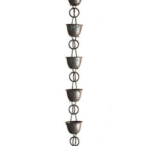 Chaînes de pluie en métal à motif floral, remplacement de la gouttière, décoration de jardin, déviation de l'eau de pluie, décoration de la maison - Product Image 2