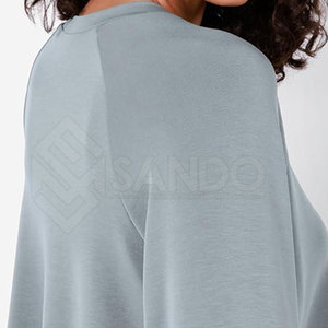Sudadera corta informal de algodón 100% de calidad superior para mujer, cómoda y gran oferta para la temporada de invierno con logotipo frontal - Product Image 5