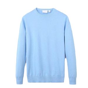 เสื้อสเวตเตอร์ถักสำหรับผู้ชายเสื้อสเวตเตอร์คุณภาพสูงลำลองฤดูหนาวโลโก้กำหนดเองได้สีพื้นน้ำหนักเบา - Product Image 3