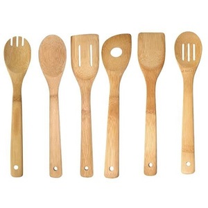 Ensemble d'ustensiles de cuisine en bois ustensiles de cuisine antiadhésifs comprenant une spatule à cuillère à soupe pour la cuisson au café et au thé - Product Image 5