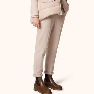 กางเกงขายาวทรงตรงเอวกลางสำหรับผู้หญิง ดีไซน์โดดเด่น แห้งเร็ว ระบายอากาศได้ดี ไซส์พลัส สไตล์ลำลอง คุณภาพสูง ผ้าฝ้าย 100% ใหม่ - Product Image 6